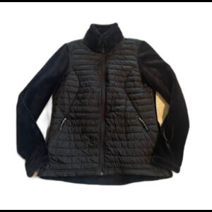Women 32 Degrees Heat Down Fleece Jacket Coat Black Small Gorpcore Cabin Outdoor